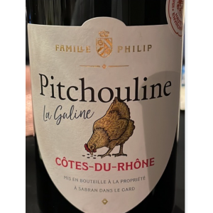 FAMILLE PHILIP " PITCHOULINE LA GALINE"- COTE DU RHONE - ROUGE - 2021 - 75 CL