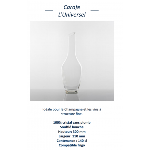 Collection Reverse - Carafe L'UNIVERSEL