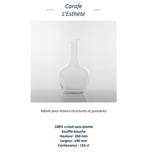 Collection Reverse - Carafe L'ESTHETE