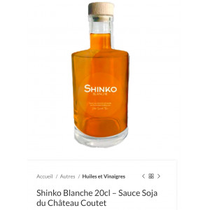 Shinko Blanche - 20cl – Sauce Soja du Château Coutet - BIO