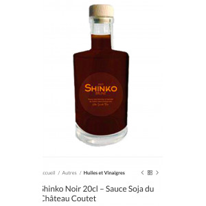 Shinko NOIR - 1.5 L – MAGNUM - Sauce Soja du Château Coutet - BIO